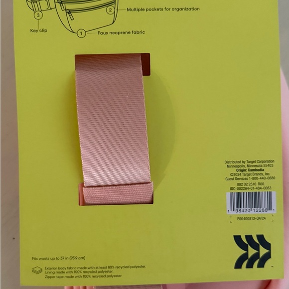 all in motion Peach Cosmetic Zip Pouch - Picture 3 of 4